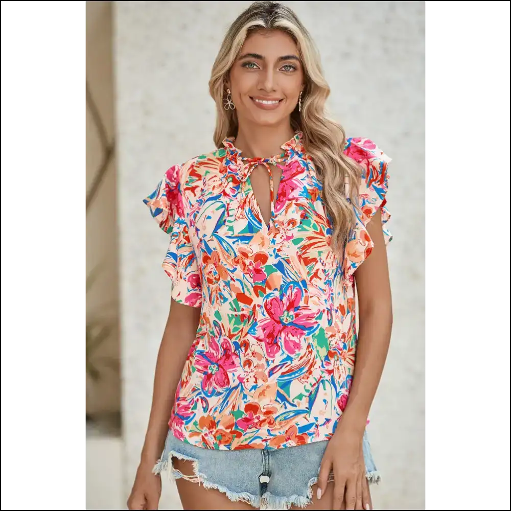 Floral Print Frenzy: Needful Things’ Blouse will Make you Happy 🌼 - Blouses on Sale Worldwide Shipping