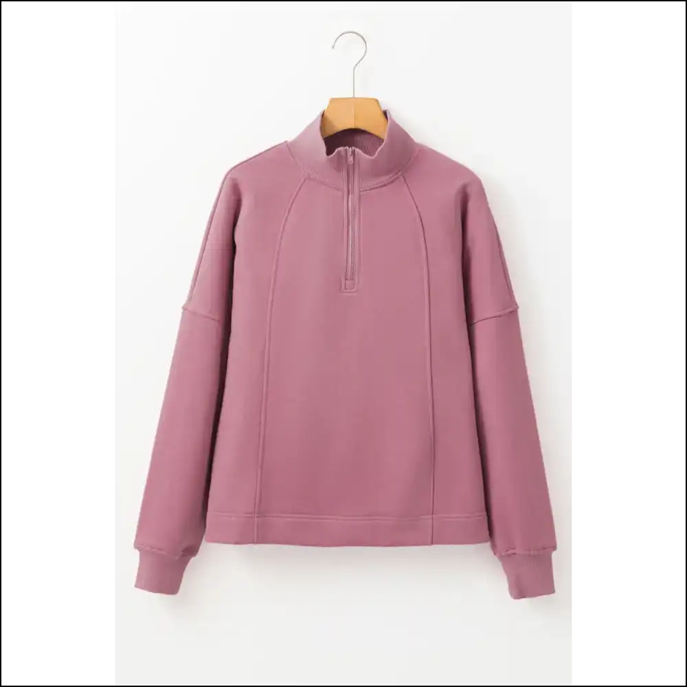 Fuchsia Zipper Collared: i Woke Up this! π Needful Things - Black / s - Sweatshirts & Hoodies on Sale Worldwide Shipping