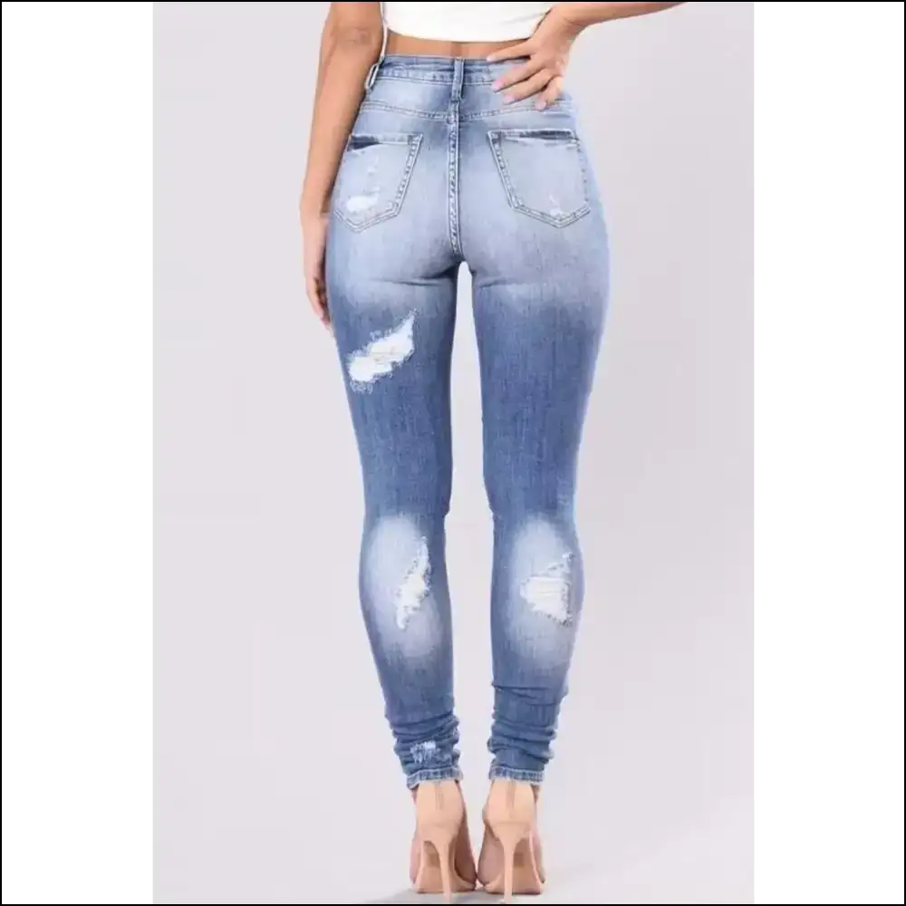 Get Ready to Slay in your Plus Size Distressed Skinny Jeans! ππ₯ - Jeans on Sale Worldwide Shipping