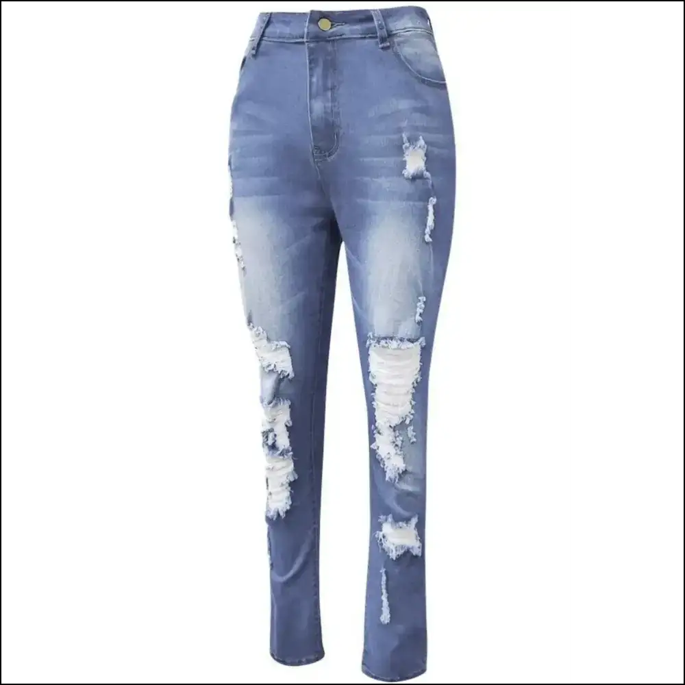 Get Ready to Slay in your Plus Size Distressed Skinny Jeans! ππ₯ - Jeans on Sale Worldwide Shipping