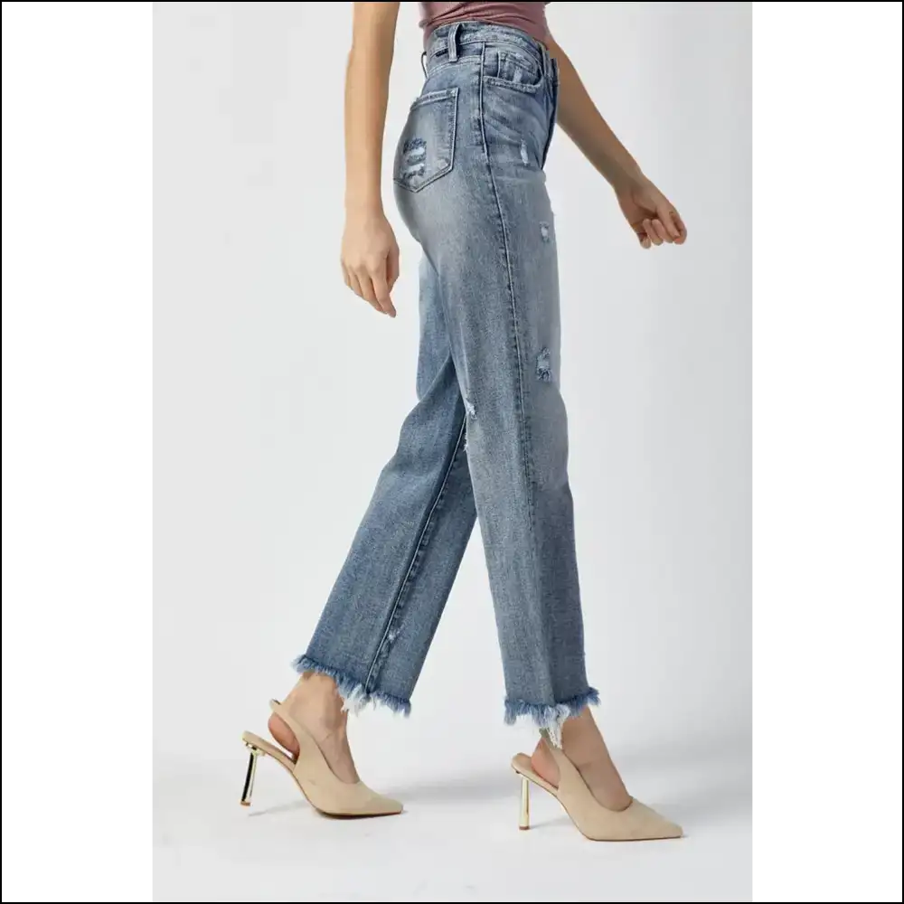 Get Risen High Waist Jeans: where Comfort Meets your Darkest Style Desires! ππ - Jeans on Sale Worldwide Shipping