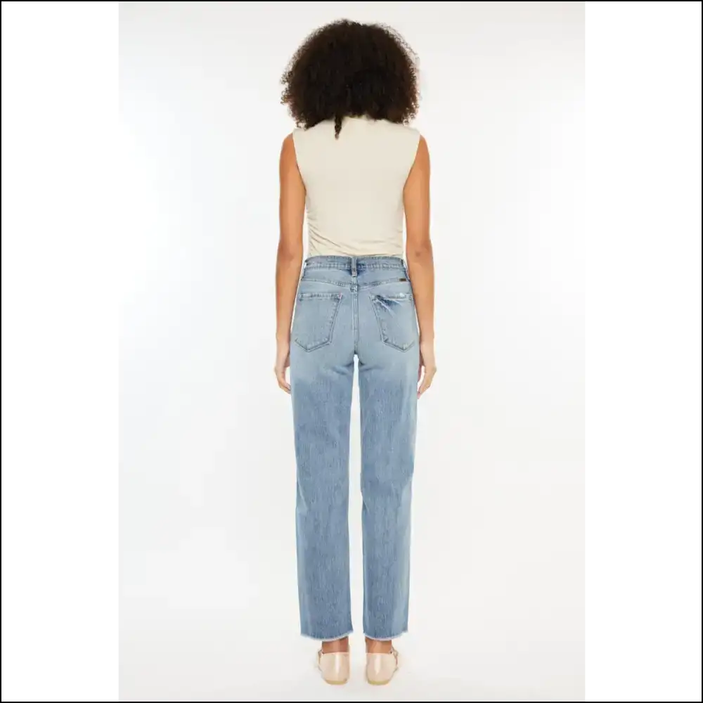 Get your 90s Groove on with Kancan Ultra High Rise Distressed Denim! - Jeans on Sale Worldwide Shipping