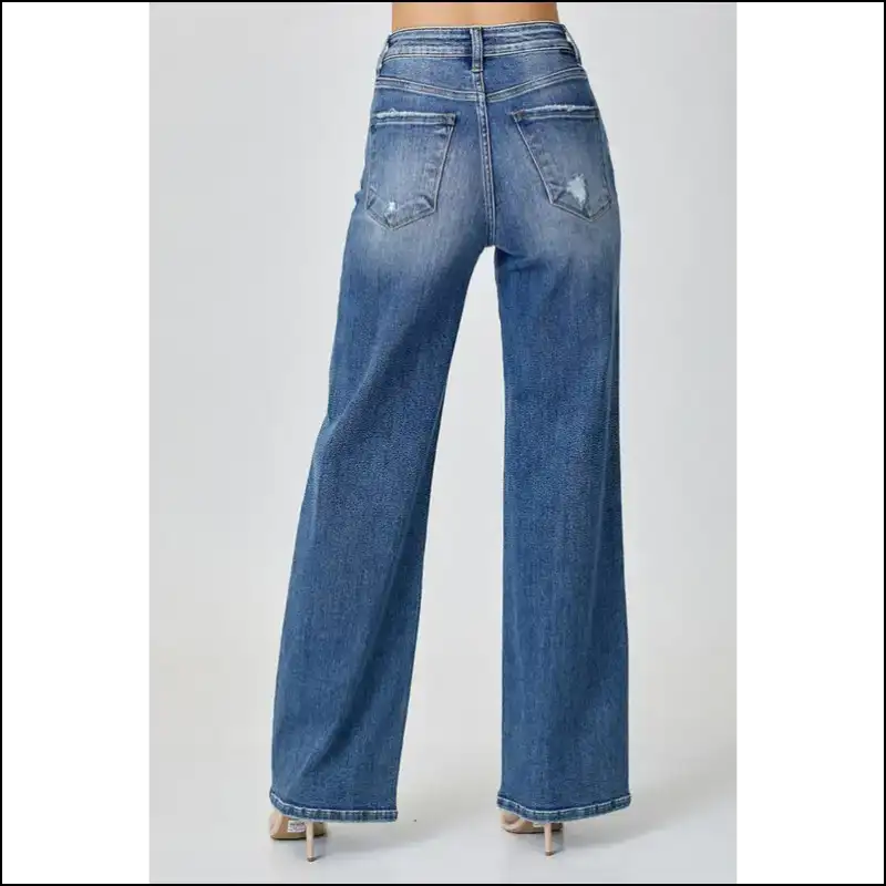 Get your Sass On: Risen High Waist Jeans that Mean Business 👖✨ - on Sale Worldwide Shipping