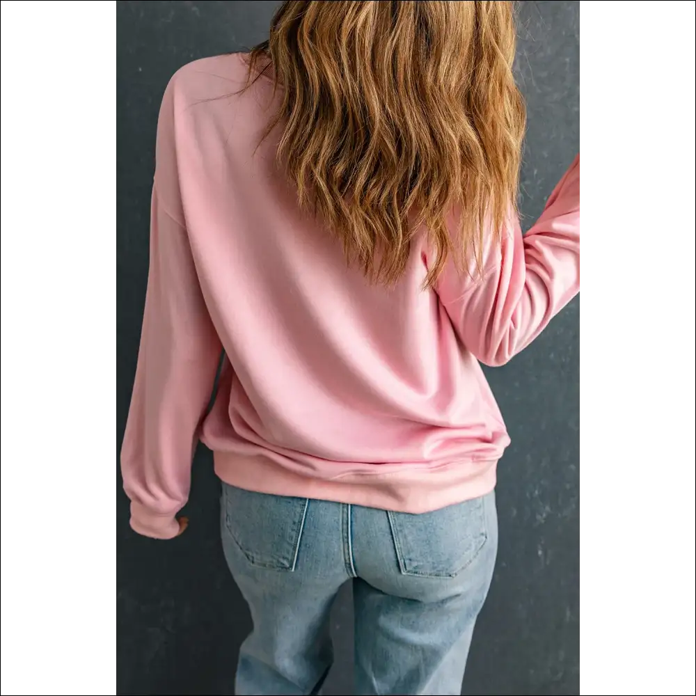 Ghost & Bow Chic Long Sleeve Sweatshirt - Sweatshirts Hoodies on Sale Worldwide Shipping