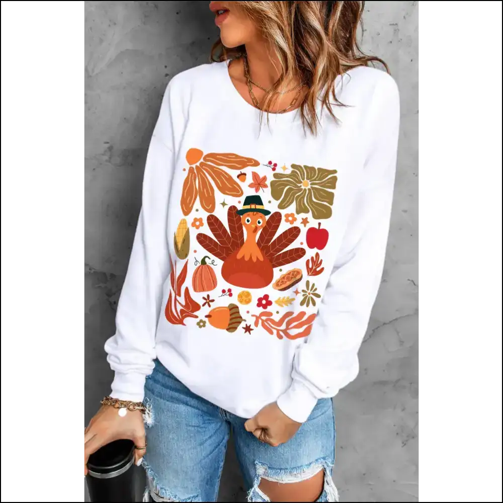 Graphic Round Neck Magic: where Cozy Meets Fashionista Vibes at Needful Things ✨ - Sweatshirts & Hoodies on Sale Worldwide Shipping