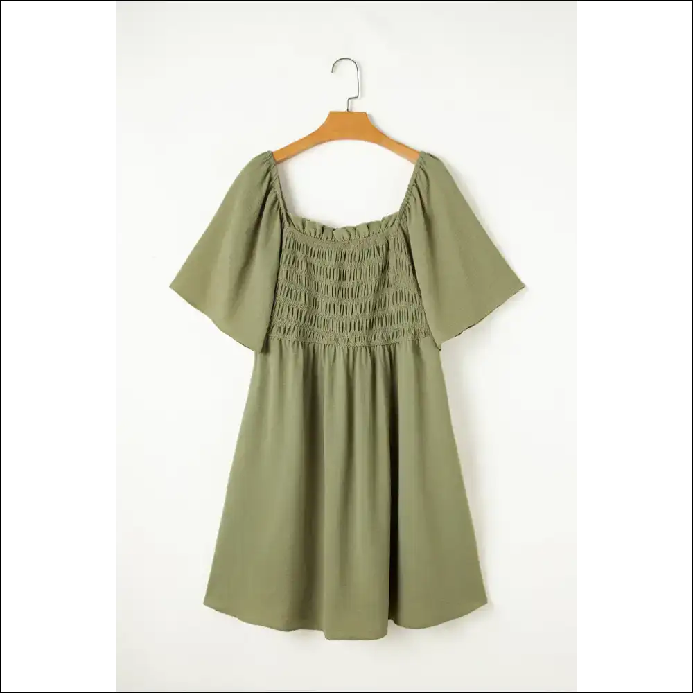 Grass Green Flutter Sleeve Size Dress: so Cute it Hurts (your Ex) - Plus Dresses on Sale Worldwide Shipping