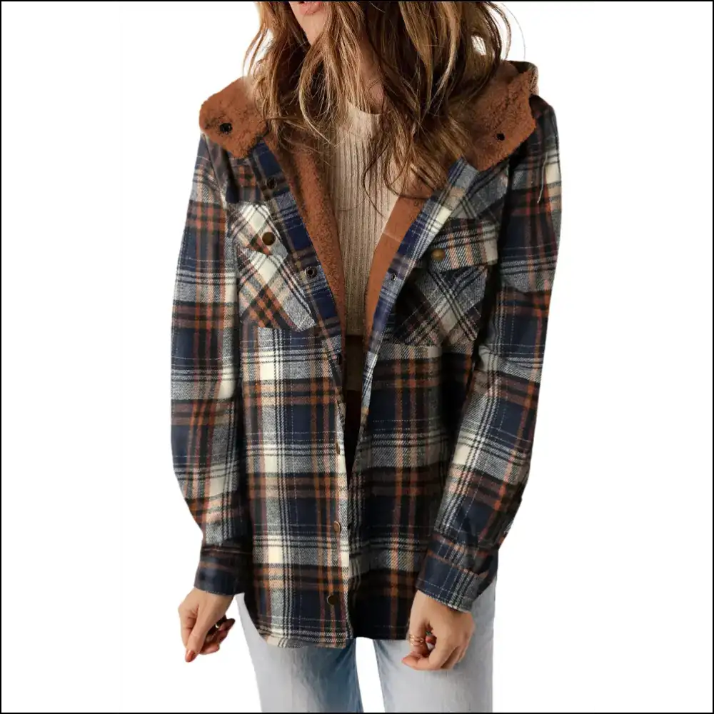 Gray Hooded Flannel Jacket: Dangerously Cozy! Needful Things. π - Jackets Outerwear on Sale Worldwide Shipping