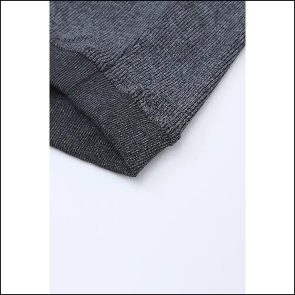 Gray Ribbed Knit: so Cozy Itβs Practically Illegal! from Needful Things π - Green / s - Sweatshirts & Hoodies on Sale Worldwide Shipping