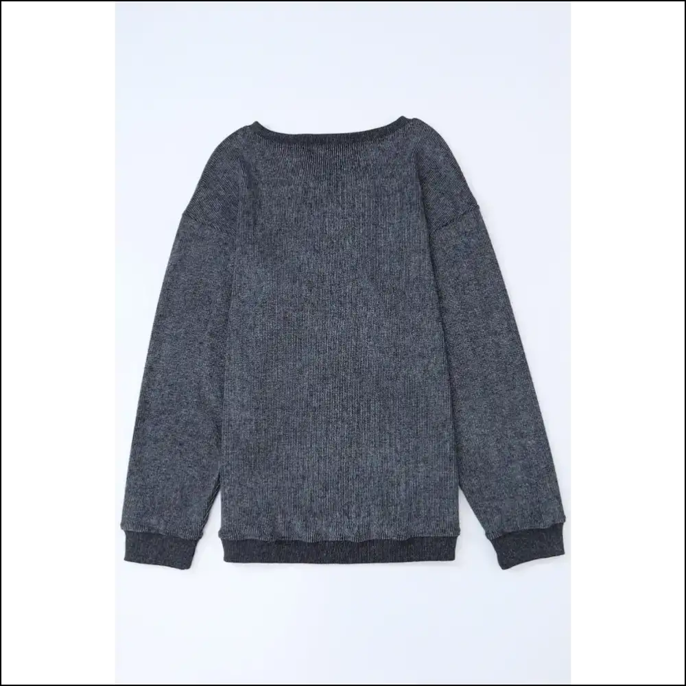Gray Ribbed Knit: so Cozy Itβs Practically Illegal! from Needful Things π - Khaki / s - Sweatshirts & Hoodies on Sale Worldwide Shipping