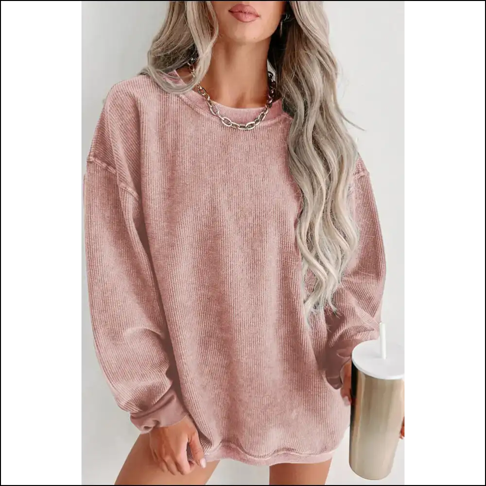Gray Ribbed Knit: so Cozy Itβs Practically Illegal! from Needful Things π - Black / s - Sweatshirts & Hoodies on Sale Worldwide Shipping