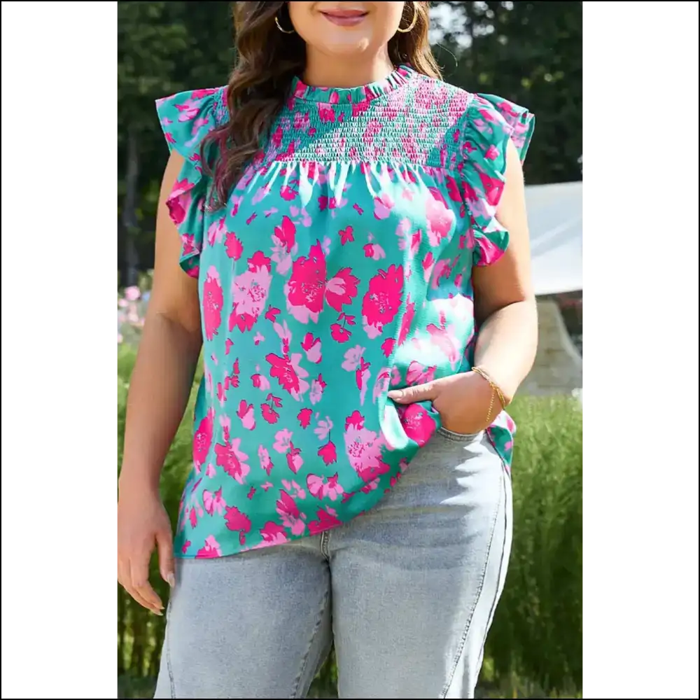 Green Abstract Print: so Bold Itβs Practically Illegal π - 1x - Plus Size Tops on Sale Worldwide Shipping