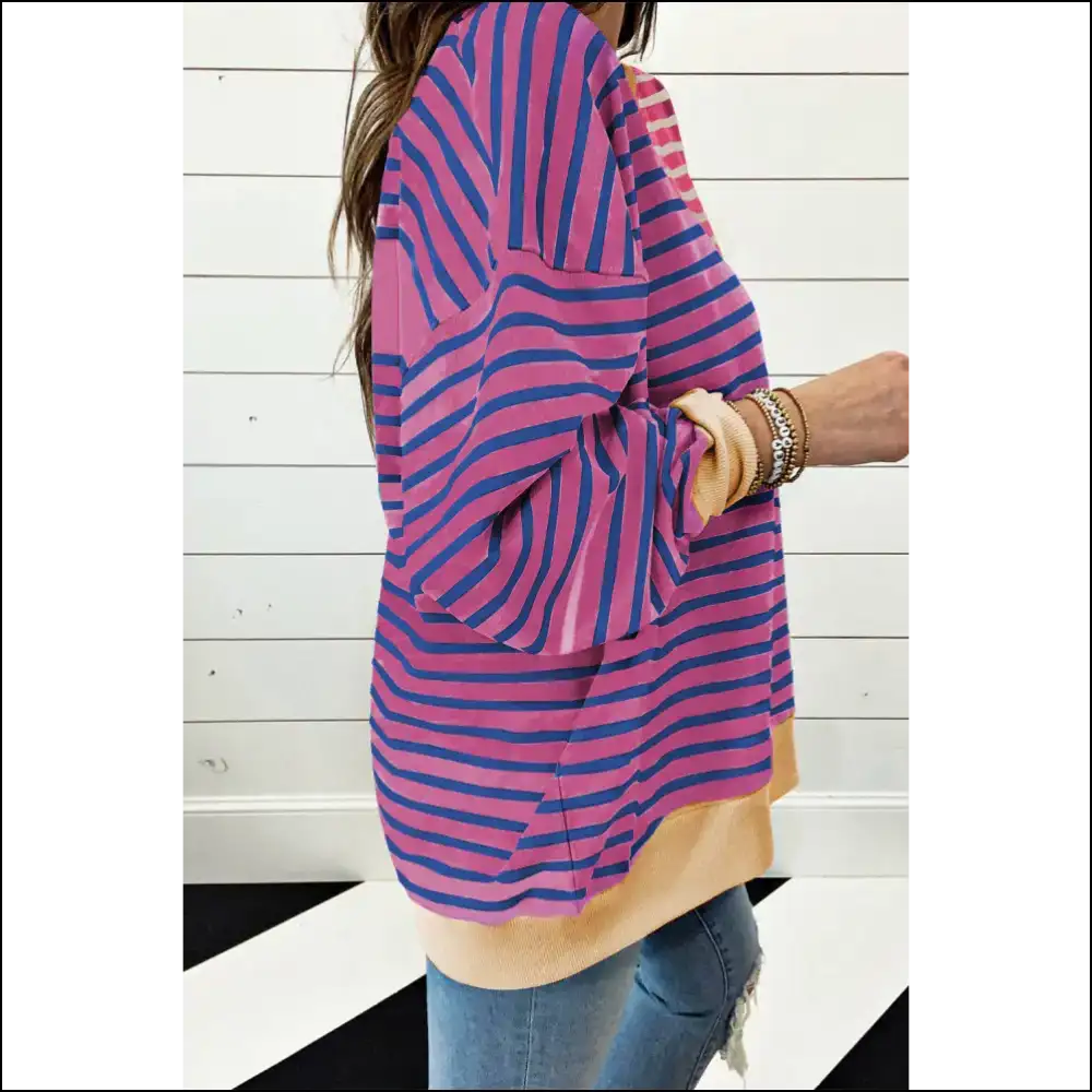 Green Stripe Colorblock: so Cozy Itβs Illegal π - Sweatshirts & Hoodies on Sale Worldwide Shipping
