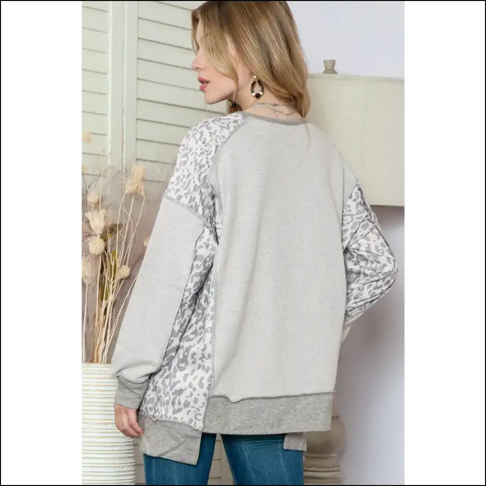Grey Leopard Print: so Fierce It’s Basically Illegal 🐆 Needful Things - Sweatshirts & Hoodies on Sale Worldwide Shipping
