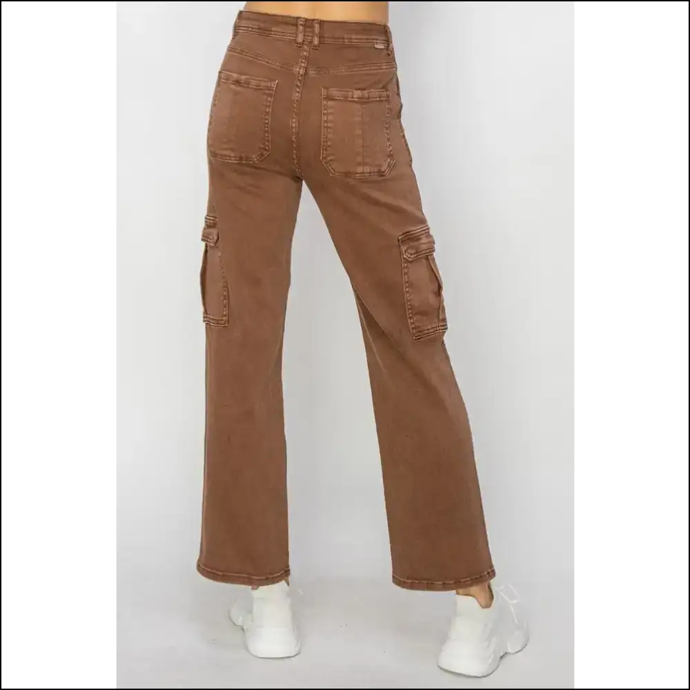 High Rise Cargo Jeans: Because your Curves Deserve a Peak Performance! 😂 - Jeans on Sale Worldwide Shipping