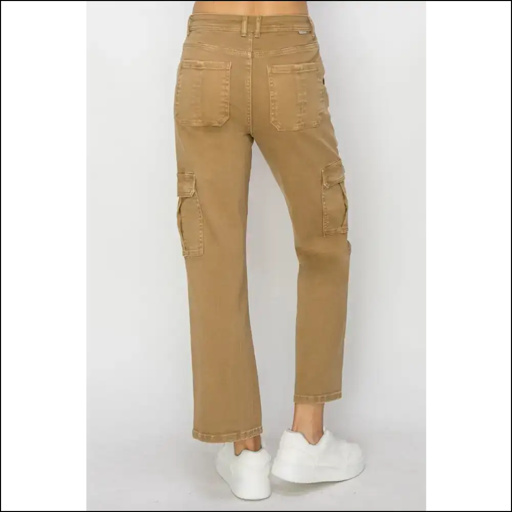 High Rise Cargo Jeans: Elevate your Style Hide Snacks Like a Pro! πβ¨ - Jeans on Sale Worldwide Shipping