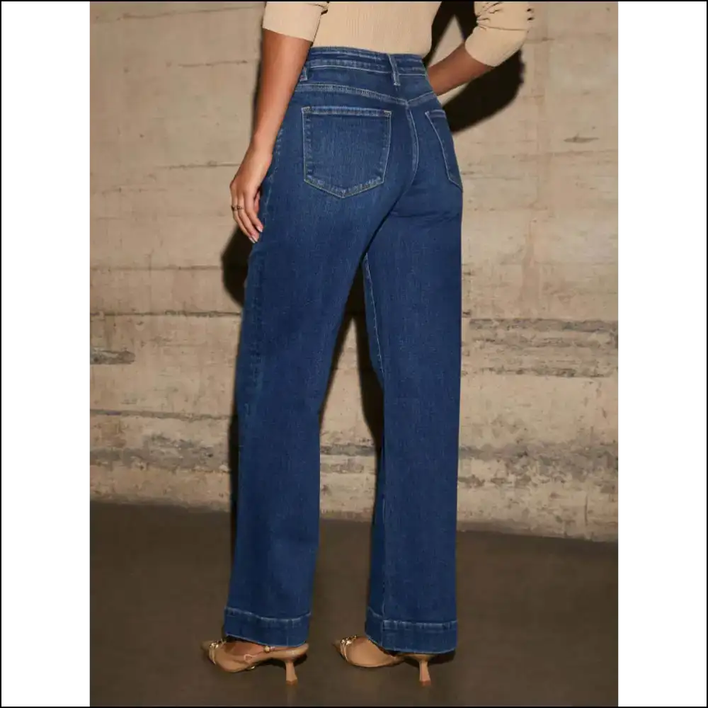 High Rise Happiness: Unlock your Inner Chic with Wide Leg Wonder! ππβ¨ - Jeans on Sale Worldwide Shipping