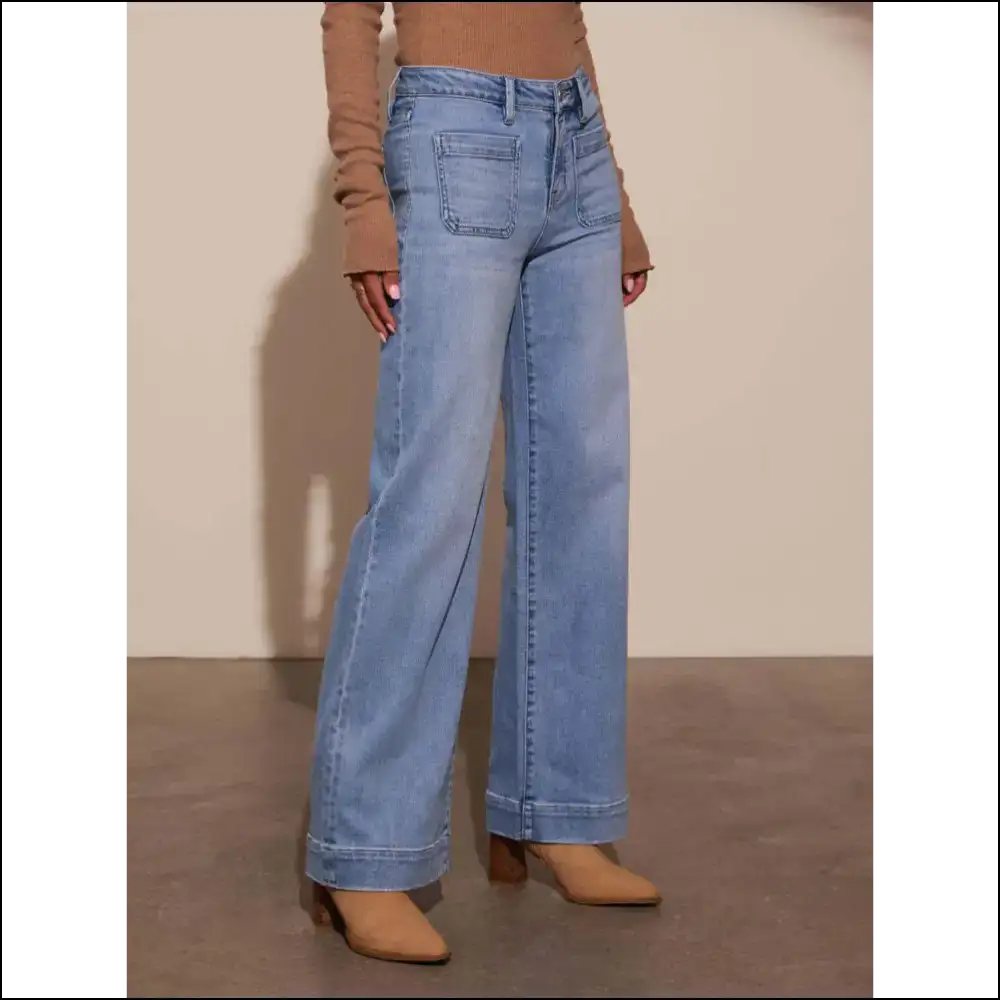 High Rise Happiness: Unlock your Inner Chic with Wide Leg Wonder! ππβ¨ - Jeans on Sale Worldwide Shipping
