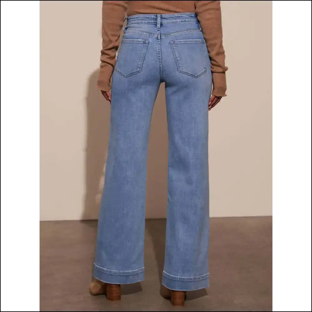 High Rise Happiness: Unlock your Inner Chic with Wide Leg Wonder! ππβ¨ - Jeans on Sale Worldwide Shipping