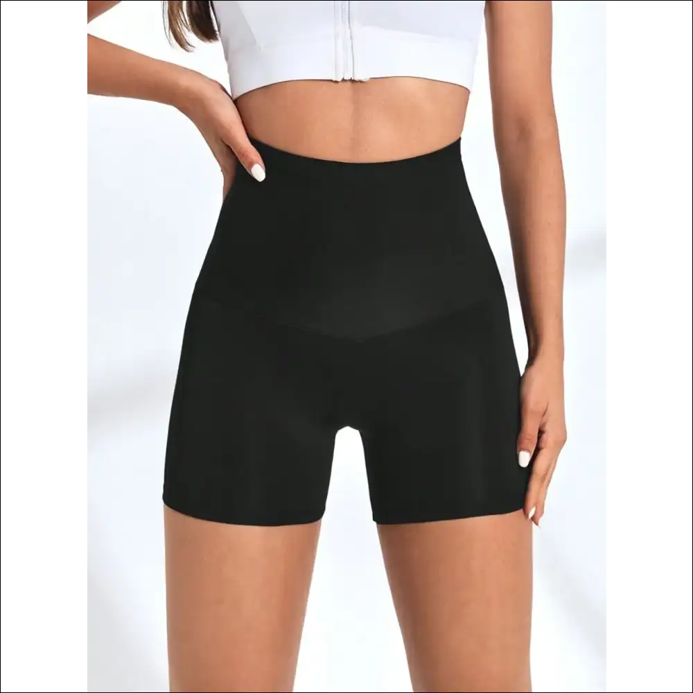 High Waist Active Shorts for Effortless Style - Black / s - on Sale Worldwide Shipping
