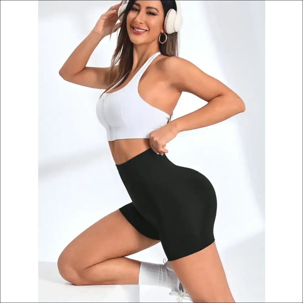 High Waist Active Shorts for Effortless Style - on Sale Worldwide Shipping