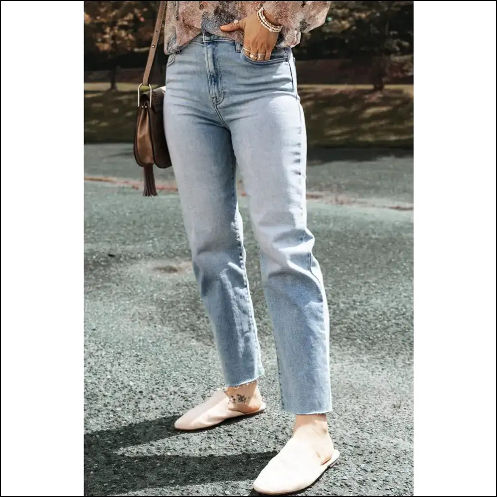 High Waist Straight Jeans: your New Best Friend with Pockets! ππ - Jeans on Sale Worldwide Shipping