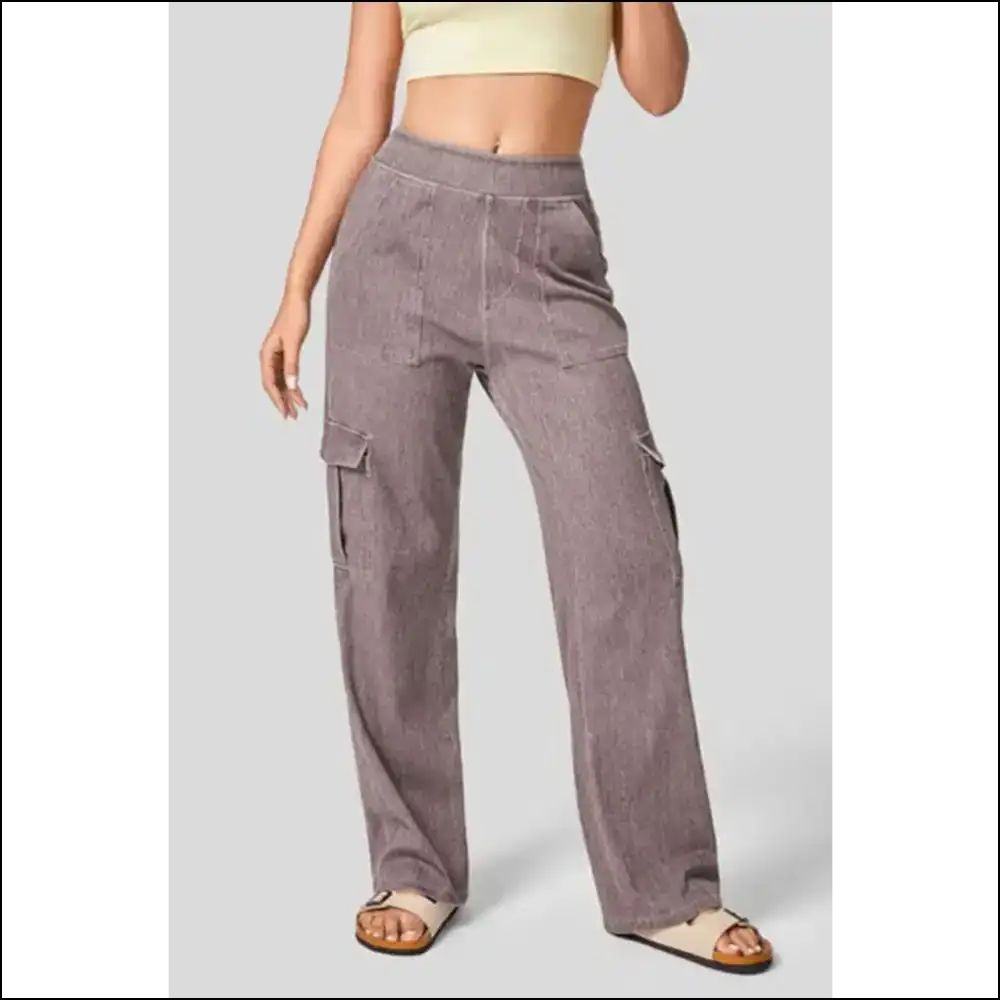 High Waist Straight Leg Cargo Jeans: where Drama Meets Denim Delight! ππ - Jeans on Sale Worldwide Shipping