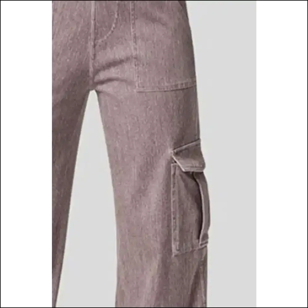 High Waist Straight Leg Cargo Jeans: where Drama Meets Denim Delight! ππ - Jeans on Sale Worldwide Shipping