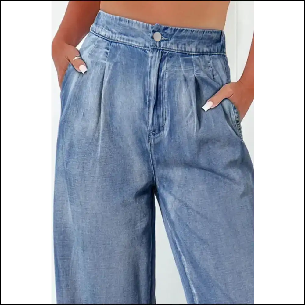 High Waist Wide Leg Jeans: your Curvy Companion for Life’s Twists! 👖✨ - Jeans on Sale Worldwide Shipping