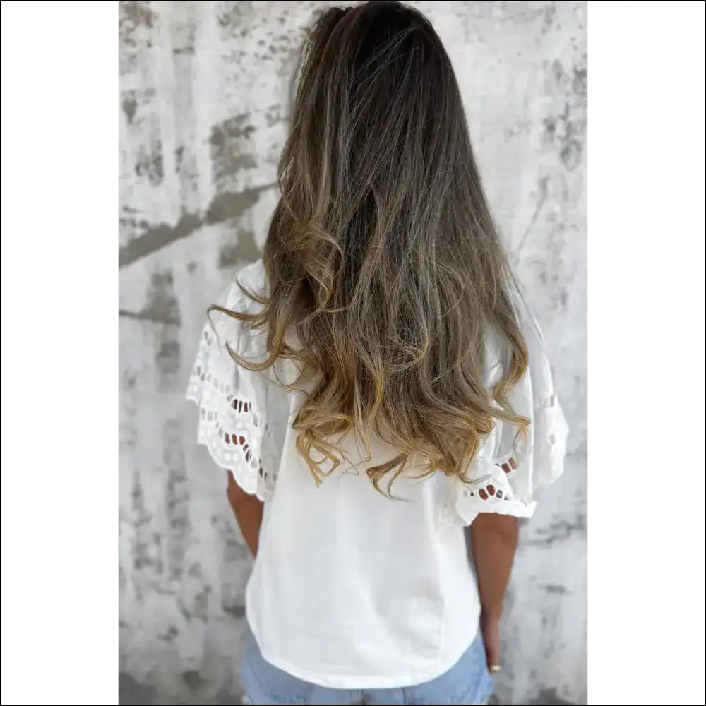 Holy Chic White Hollow! Hide your Shoulders Sin ๐ - Blouses on Sale Worldwide Shipping