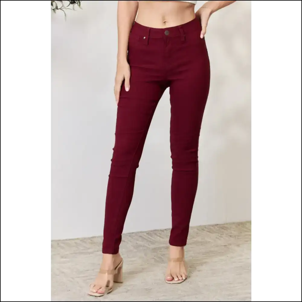 Hug me Like you Mean It: Ymi Hyperstretch Skinny Jeans for the Win! 🏆 - Red / m - on Sale Worldwide Shipping