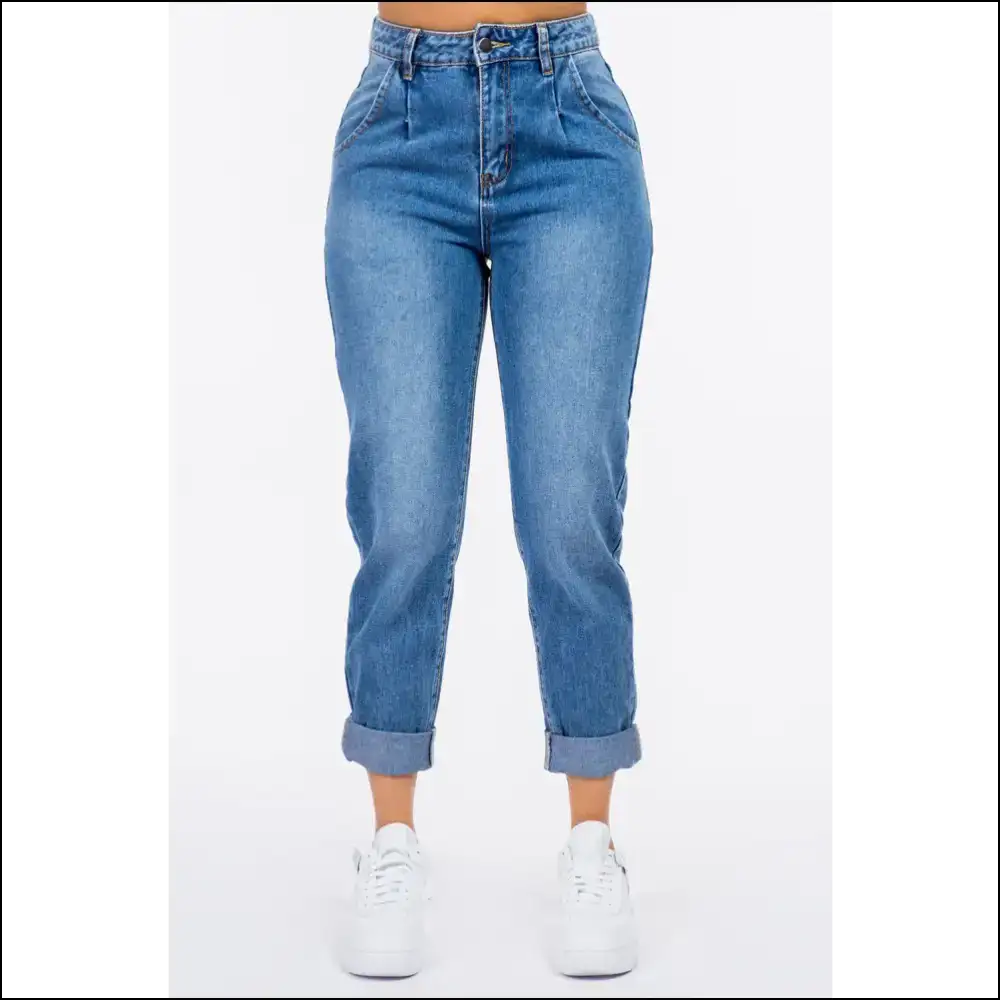 Jeans so Chic You’ll Need Therapy: Meet your American Bazi High Waist! - Blue / s - on Sale Worldwide Shipping