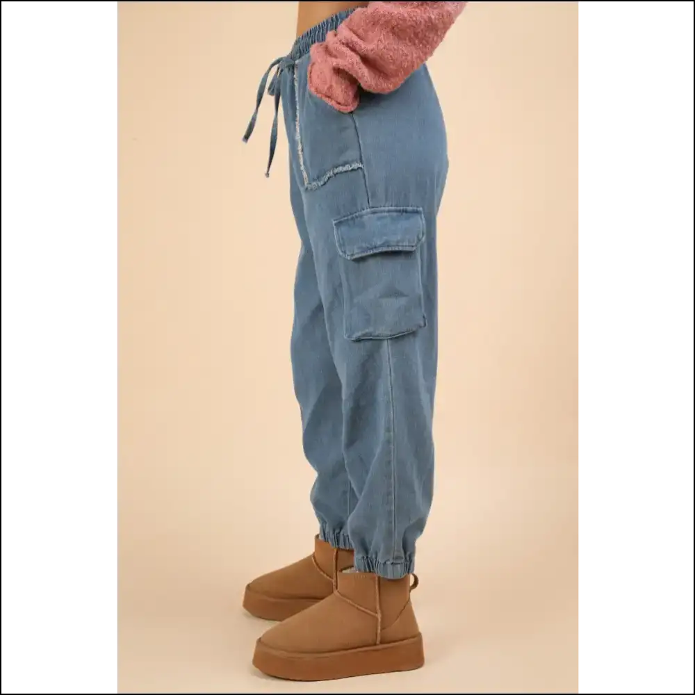 Jeans that Drawstring your Comfort and Cargo Into a Stylish Comedy 😄 - on Sale Worldwide Shipping