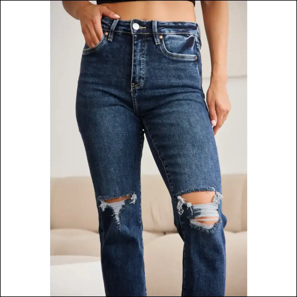 Jeans that Hug your Curves and Secrets - Rfm Crop Dylan Style! 💥 - Dark / 20w - on Sale Worldwide Shipping