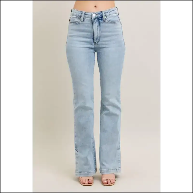 Jeans that Steal the Show: Judy Blue Tummy Control Magic Awaits! - Light / 0(24) - on Sale Worldwide Shipping