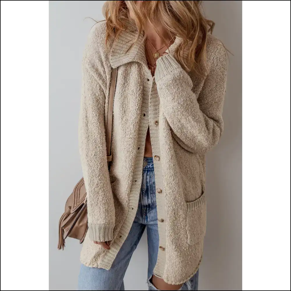 Jet Stream Chic Cardigan: your Acrylic Hug 🤣 - s - Cardigans on Sale Worldwide Shipping