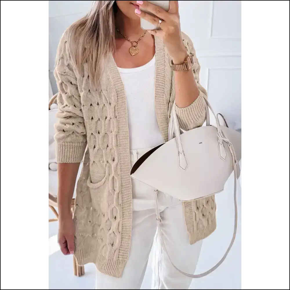 Jet Stream Eyelet: Baggy Cardigan Bliss (finally!) π Needful Things - s - Cardigans on Sale Worldwide Shipping