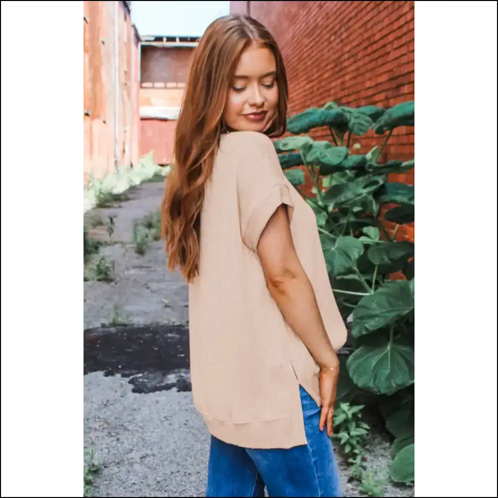 Jet Stream Textured Top: Dress Like Youre not Dead Yet π - Blouses on Sale Worldwide Shipping