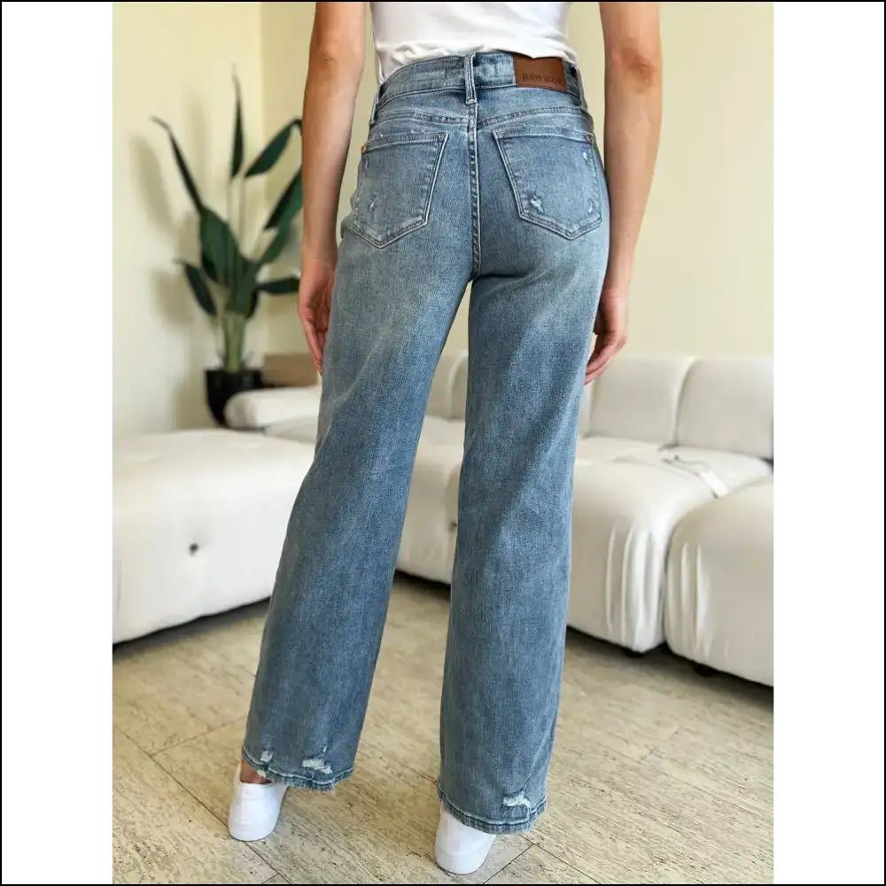Judy Blue Distressed Straight Jeans: the Only Friend that Always Fits! ππ - Jeans on Sale Worldwide Shipping