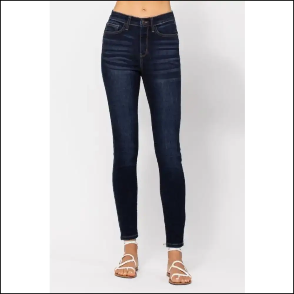 Judy Blue High Waist Skinny Jeans: where Comfort Meets Flattering Style ππ - Dark / 14w - Jeans on Sale Worldwide Shipping