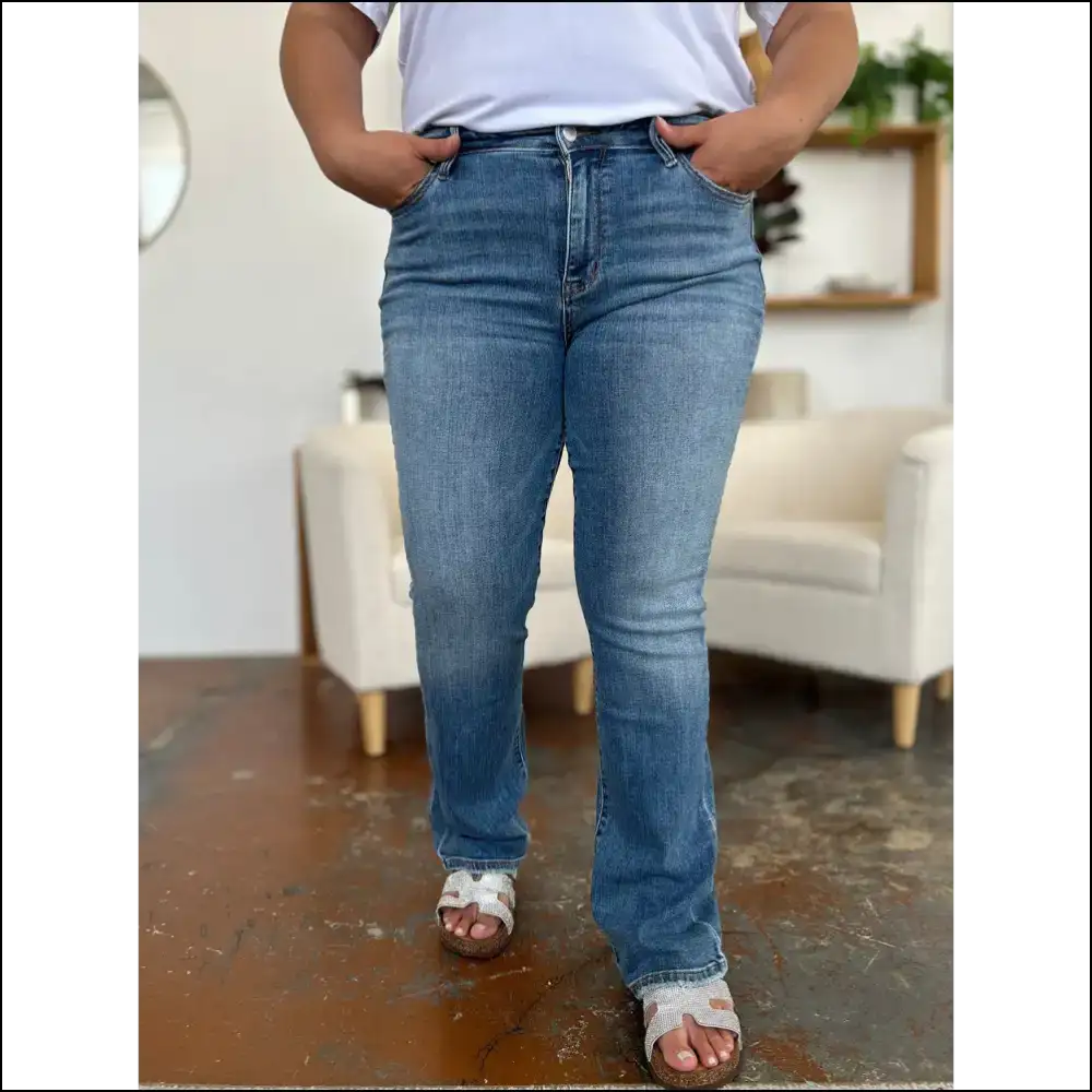 Judy Blue Mid-rise Straight Jeans: Embrace Comfort Reject Pants Regret ππ - Medium / 0(24) - Jeans on Sale Worldwide Shipping