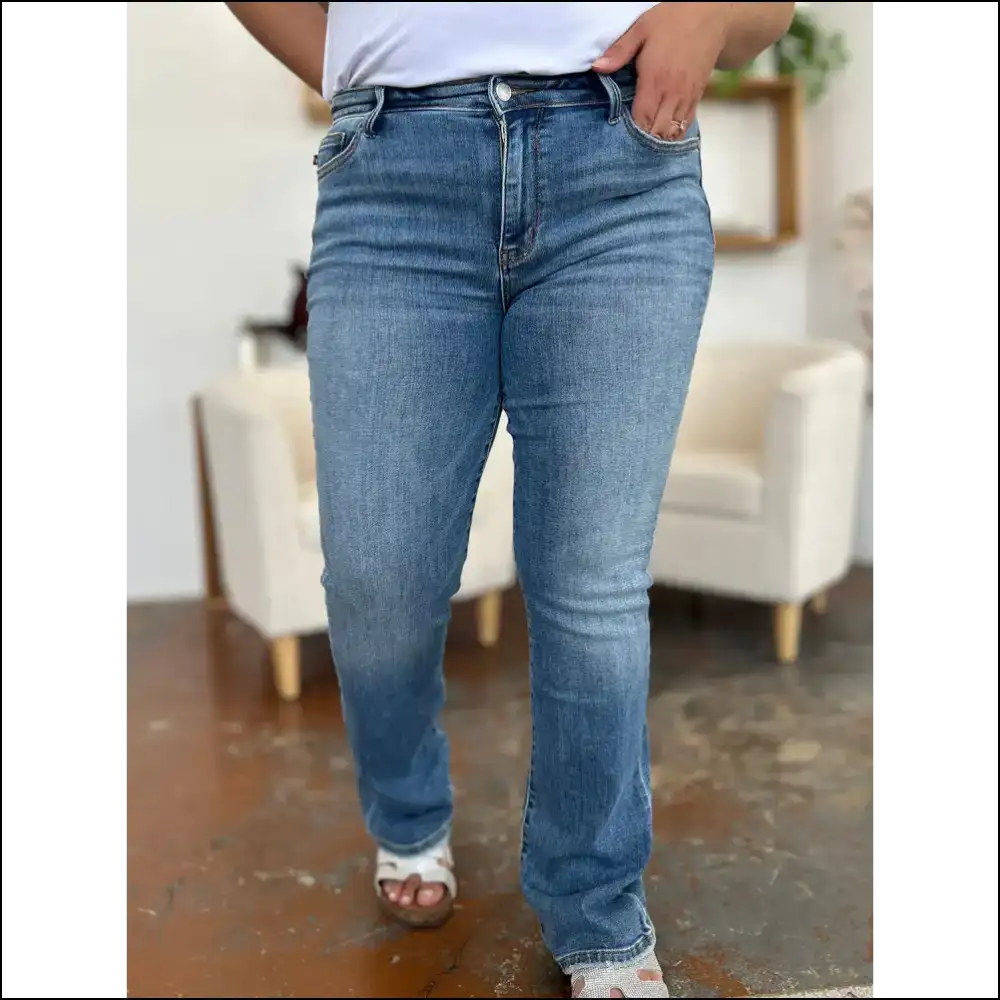 Judy Blue Mid-rise Straight Jeans: Embrace Comfort Reject Pants Regret ππ - Jeans on Sale Worldwide Shipping