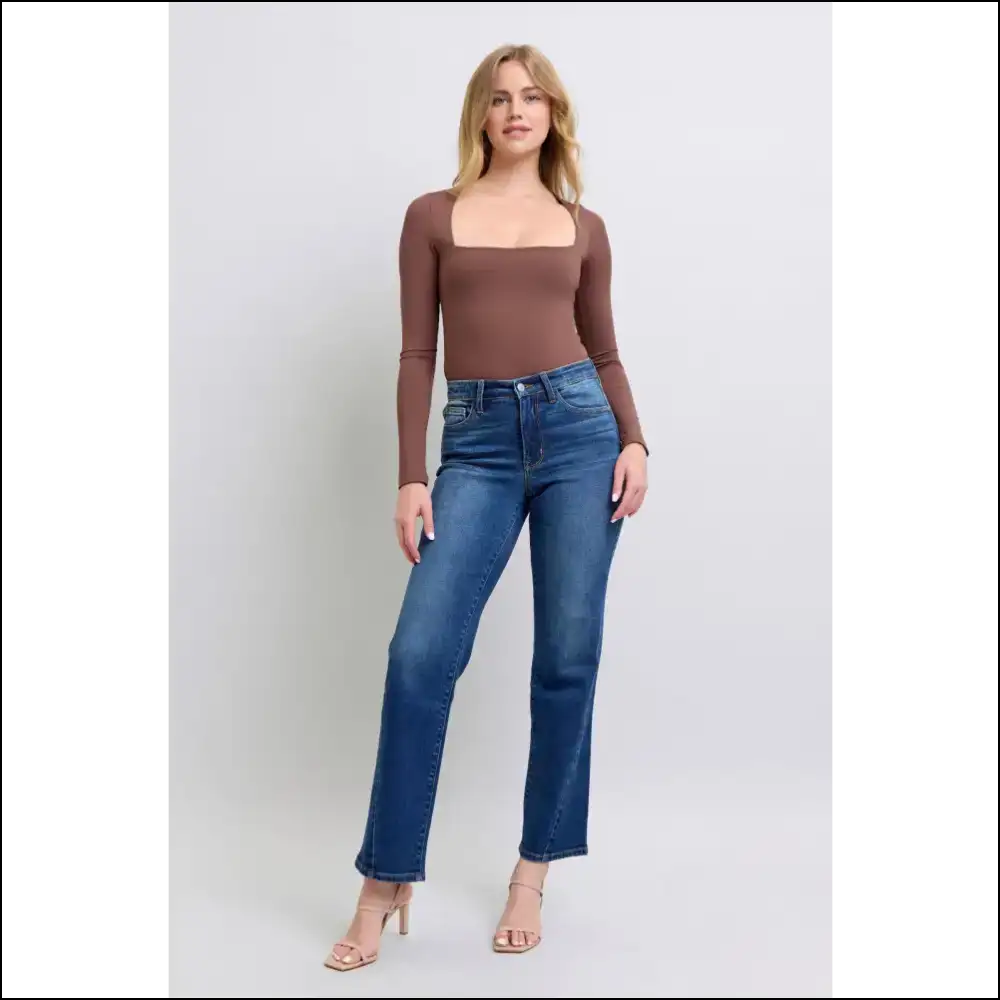 Judy Blue Straight Jeans: Because your Confidence Needs a Fabric Upgrade ๐๐ฅ - Jeans on Sale Worldwide Shipping