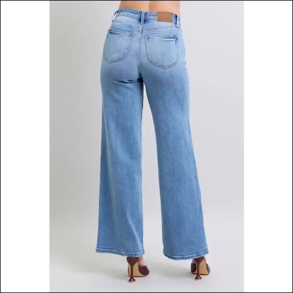 Judy Blue Wide Leg Jeans: your Stylish Secret Weapon for Survival! ππ - Jeans on Sale Worldwide Shipping