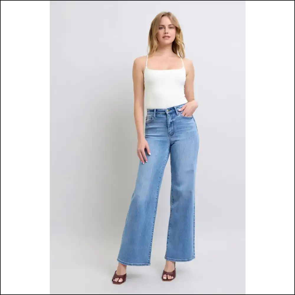 Judy Blue Wide Leg Jeans: your Stylish Secret Weapon for Survival! ππ - Jeans on Sale Worldwide Shipping