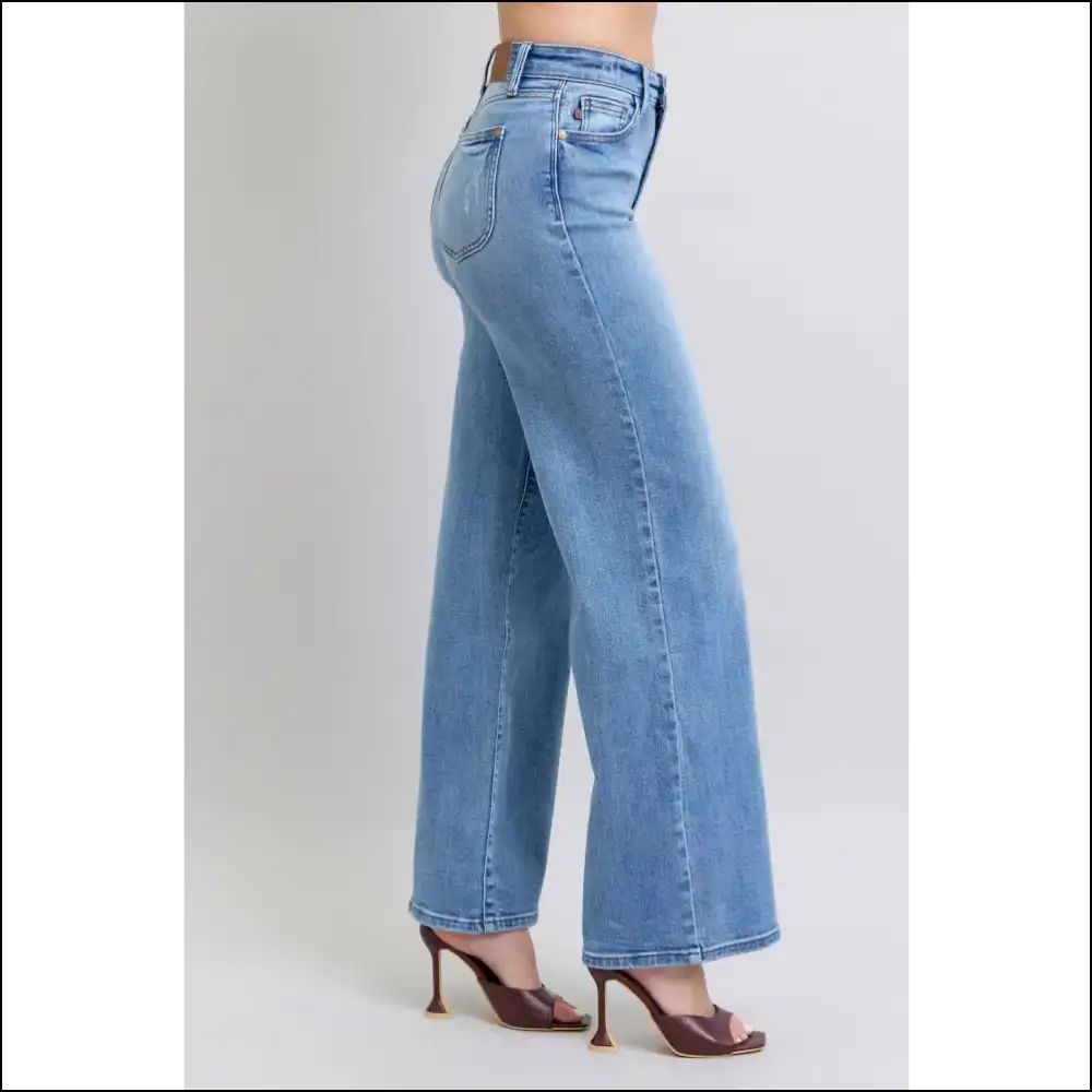 Judy Blue Wide Leg Jeans: your Stylish Secret Weapon for Survival! ππ - Jeans on Sale Worldwide Shipping