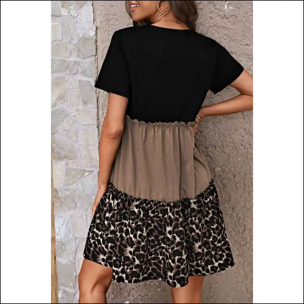 Jungle Green Leopard Print: Dress Like you Own the Zoo π Needful Things - Short Dresses on Sale Worldwide Shipping