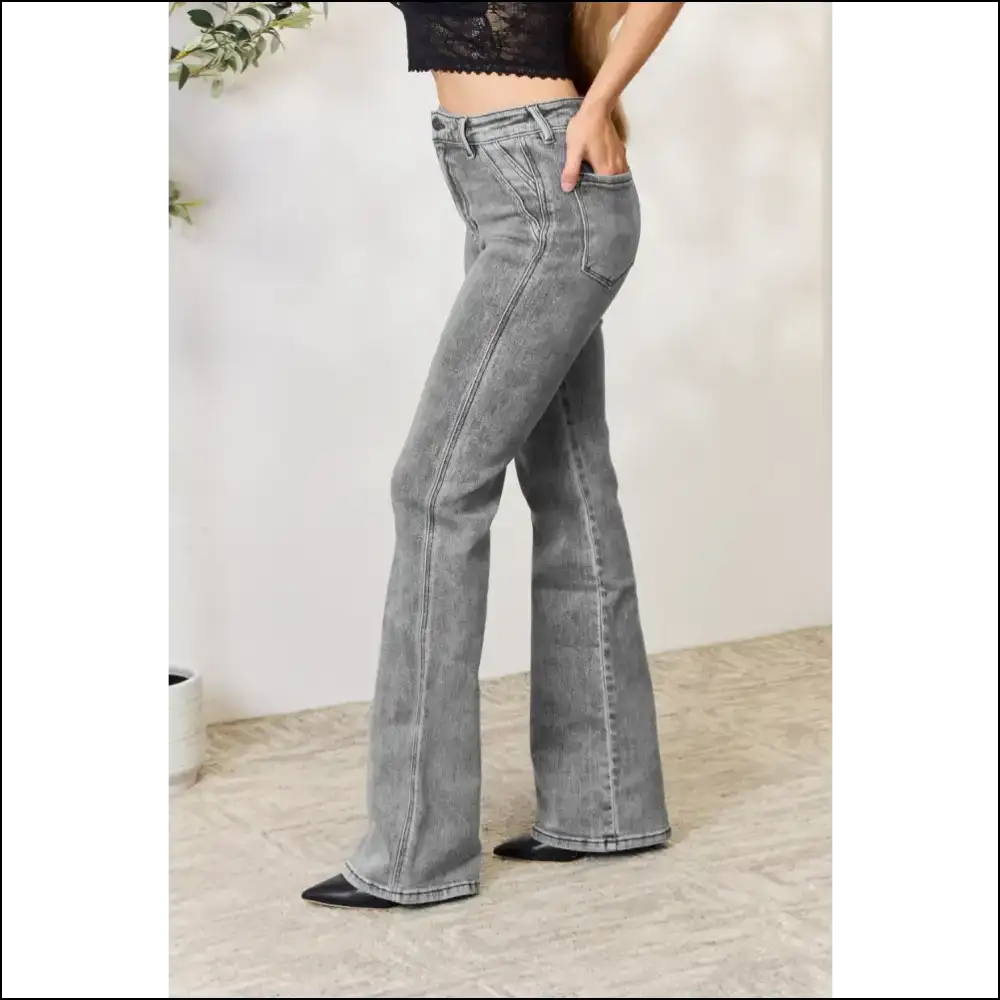 Kancan High Waist Slim Flare Jeans: Because Lifeโs too Short for Boring Pants! ๐ - Jeans on Sale Worldwide Shipping