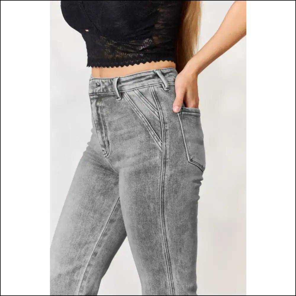 Kancan High Waist Slim Flare Jeans: Because Lifeโs too Short for Boring Pants! ๐ - Jeans on Sale Worldwide Shipping