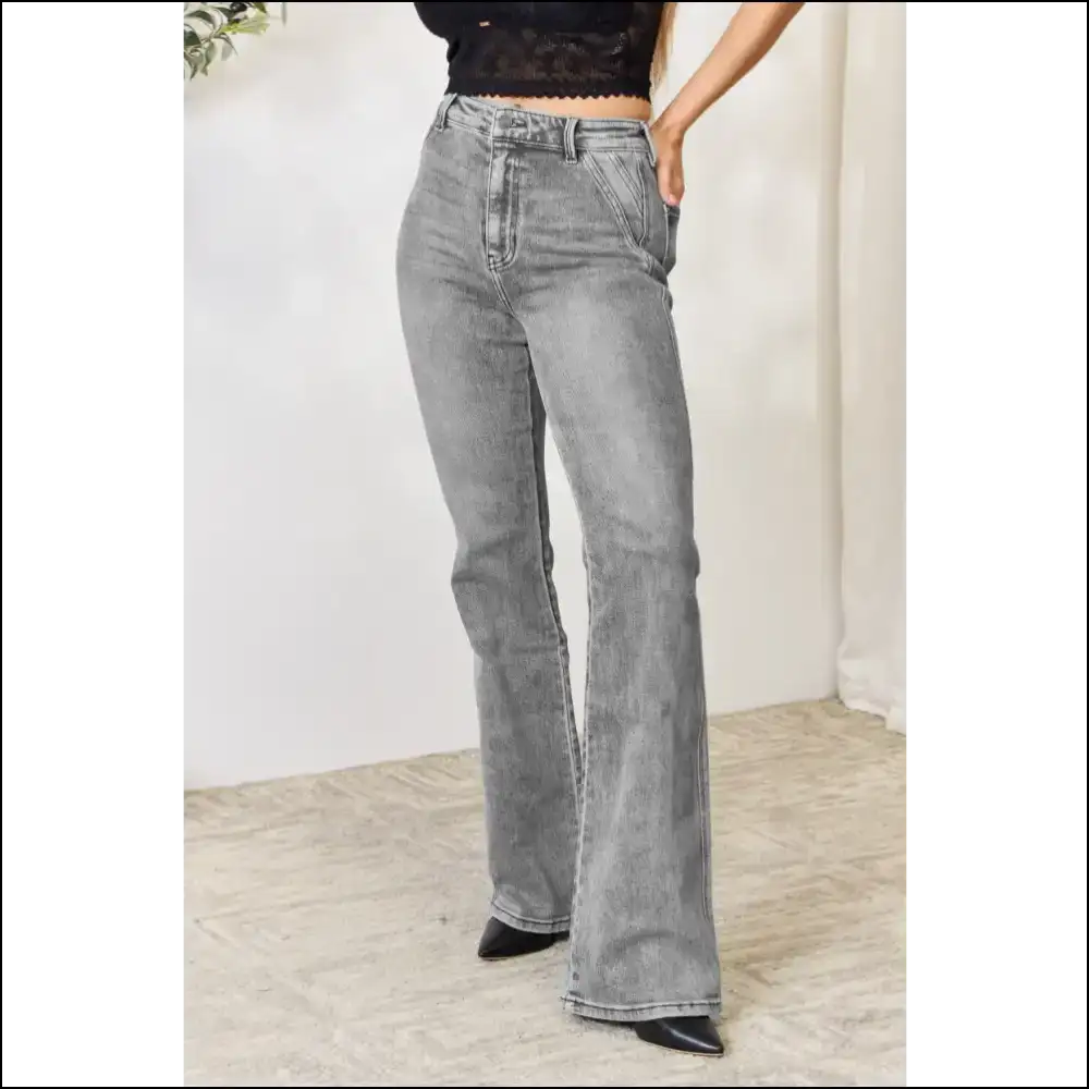 Kancan High Waist Slim Flare Jeans: Because Lifeโs too Short for Boring Pants! ๐ - Jeans on Sale Worldwide Shipping