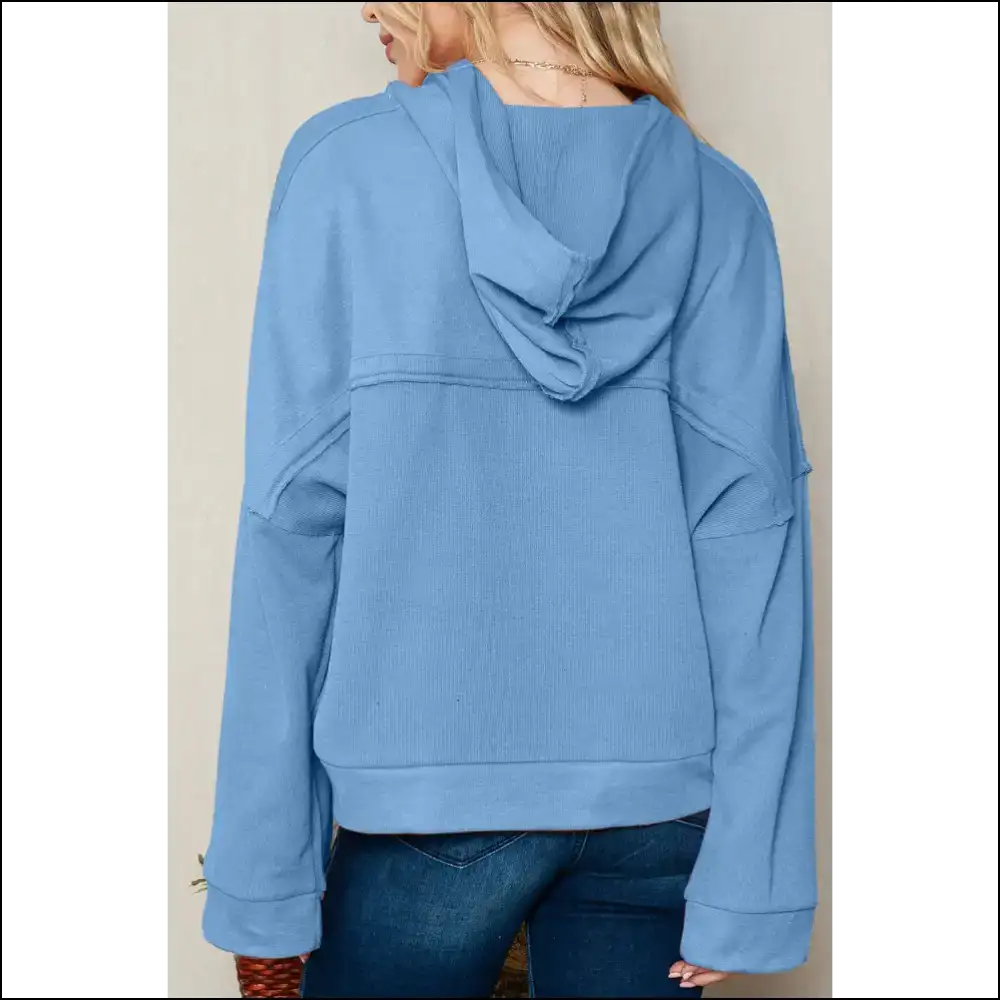 Khaki Casual Button Seam Hoodie: so Comfy It’s Chic Needful Things - Sweatshirts & Hoodies on Sale Worldwide Shipping